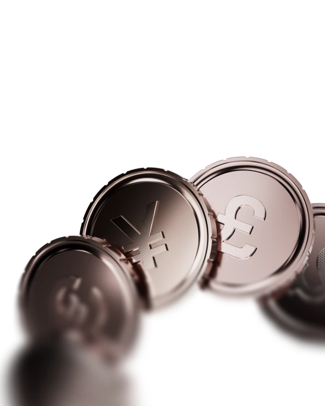 Forex CFDs coins image