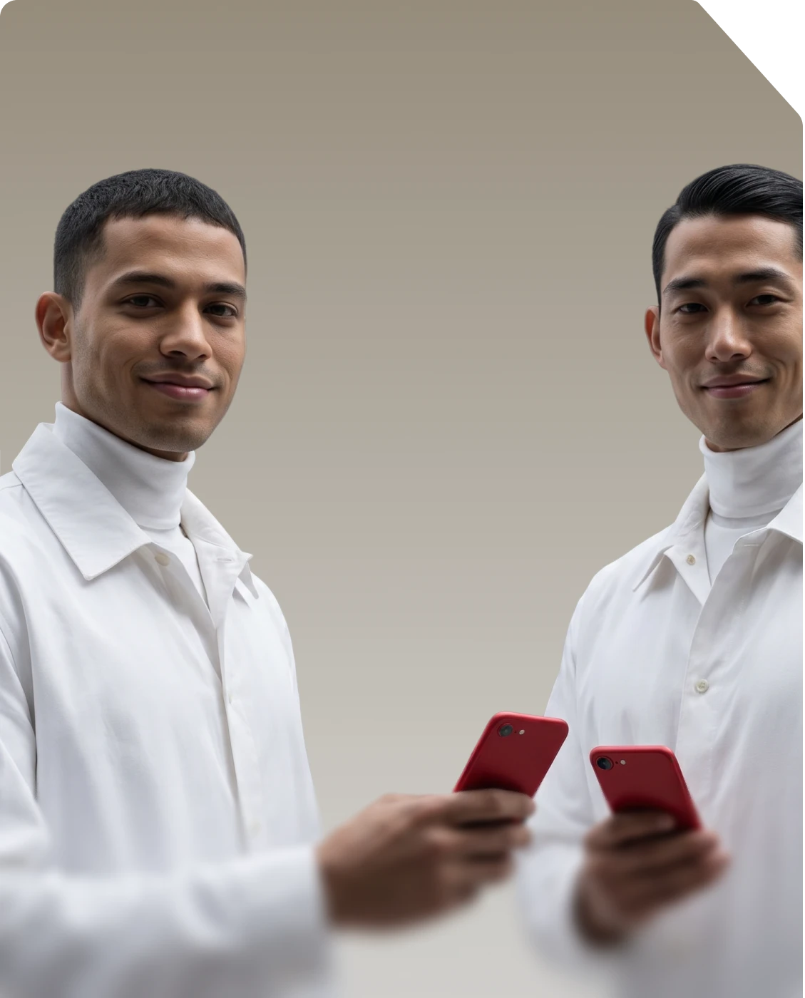 axi users holding phones