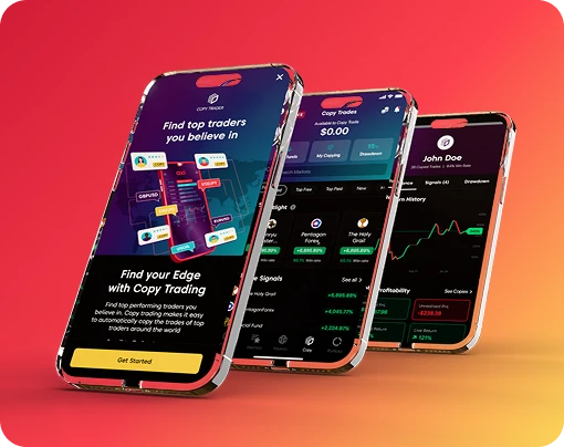 Trade with the Axi Copy Trading app*