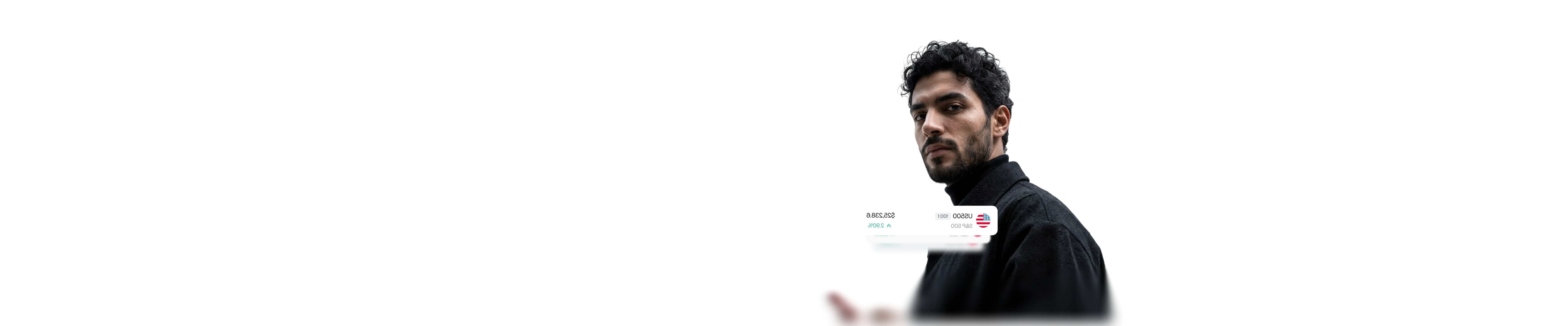 Man checking a live S&P 500 CFD price and gain percentage on his phone