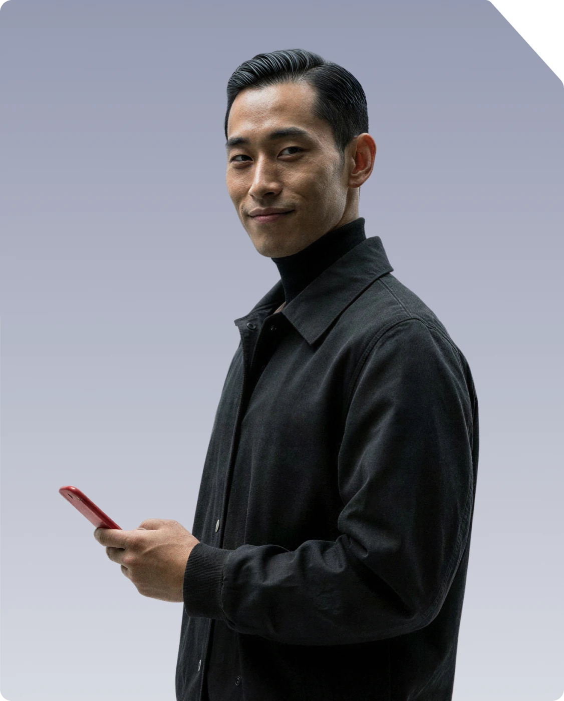 a person holding a phone
