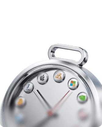 watch design featuring asset icons