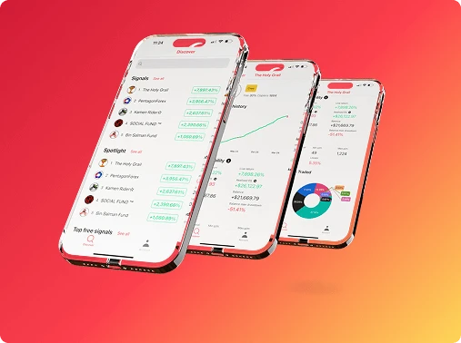 Trade with the Axi Copy Trading app*