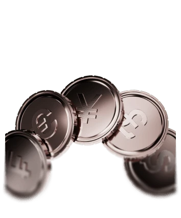 metallic currency coins
