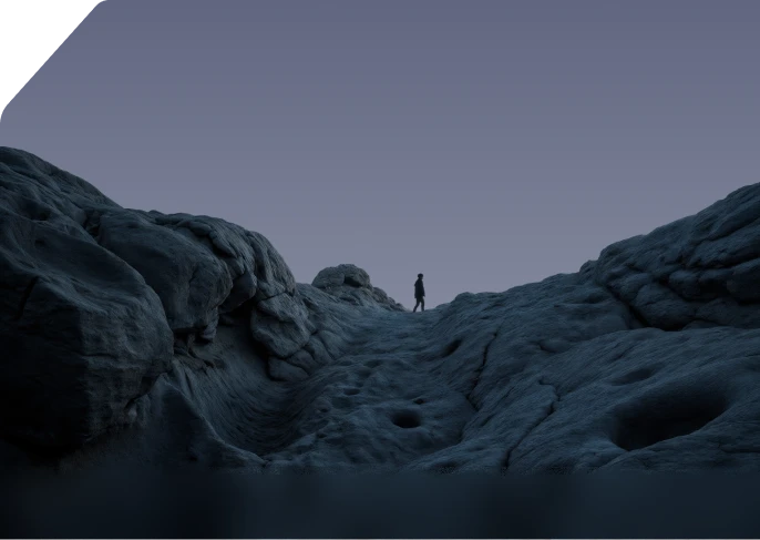 man-in-mountains