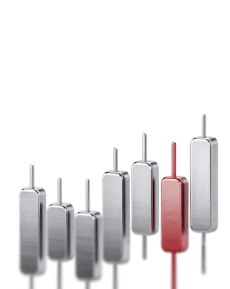 financial trading candlestick bars