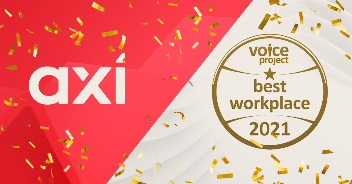 Axi Recognised with Best Workplace Awards for 2021
