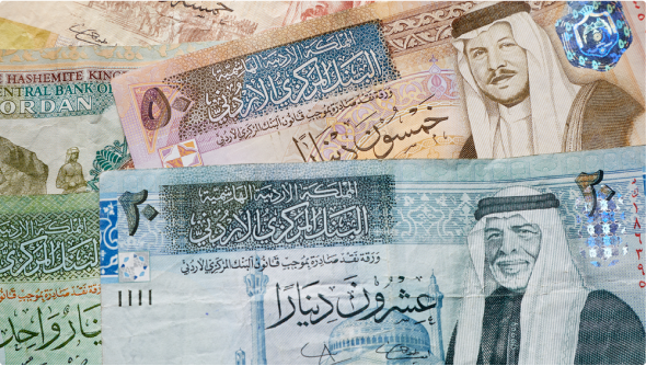 Jordanian dinar (JOD)