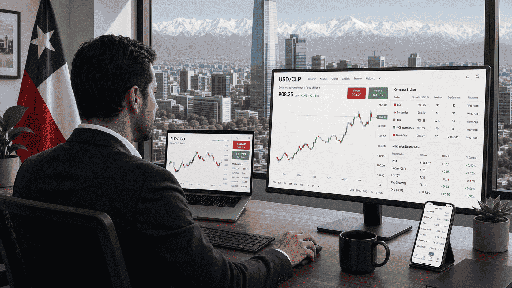 Mejores brokers Chile